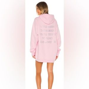 1-800 Pink Remix Hoodie in
Baby Pink